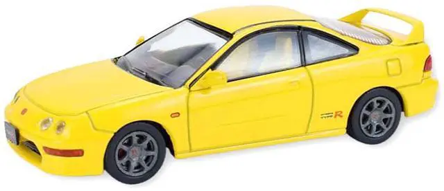 Alt view image 2 of 6 - 2000 Acura Integra Type R Yellow with Raw Casting Dual Pack 1/64 Diecast Model Car by Greenlight