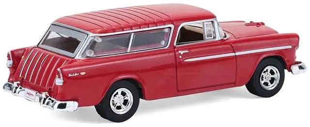 Alt view image 3 of 6 - 1955 Chevrolet Nomad Custom Wagon Red "Barrett-Jackson" Series 16 1/64 Diecast Model Cars by Greenlight