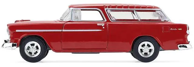 Alt view image 2 of 6 - 1955 Chevrolet Nomad Custom Wagon Red "Barrett-Jackson" Series 16 1/64 Diecast Model Cars by Greenlight
