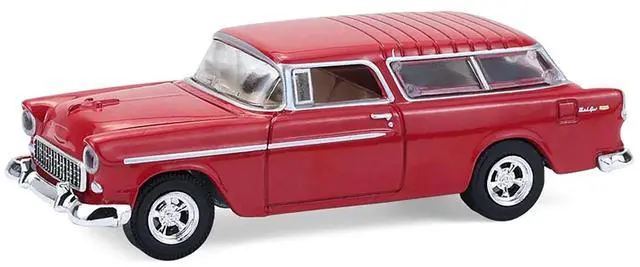 Alt view image 6 of 6 - 1955 Chevrolet Nomad Custom Wagon Red "Barrett-Jackson" Series 16 1/64 Diecast Model Cars by Greenlight