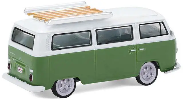 Alt view image 3 of 6 - 1968 Volkswagen Type II Microbus Green and White "Barrett-Jackson" Series 16 1/64 Diecast Model Cars by Greenlight