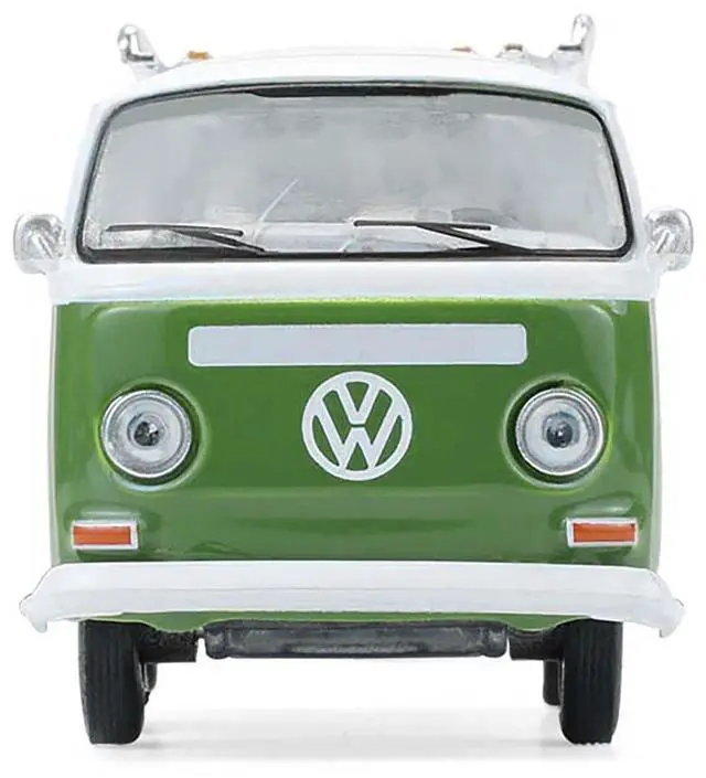 Alt view image 4 of 6 - 1968 Volkswagen Type II Microbus Green and White "Barrett-Jackson" Series 16 1/64 Diecast Model Cars by Greenlight