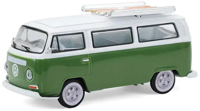 Alt view image 6 of 6 - 1968 Volkswagen Type II Microbus Green and White "Barrett-Jackson" Series 16 1/64 Diecast Model Cars by Greenlight