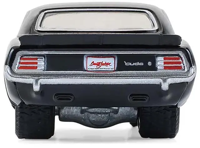 Alt view image 6 of 6 - 1970 Plymouth 'Cuda AAR Black with Gray Stripes "Barrett-Jackson" Series 16 1/64 Diecast Model Cars by Greenlight