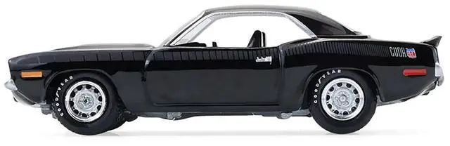 Alt view image 3 of 6 - 1970 Plymouth 'Cuda AAR Black with Gray Stripes "Barrett-Jackson" Series 16 1/64 Diecast Model Cars by Greenlight