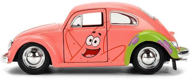 Alt view image 3 of 6 - 1959 Volkswagen Beetle "Patrick Star" Livery Pink "SpongeBob SquarePants" (1999-Current) TV 1/32 Die Cast Model Car by Jada
