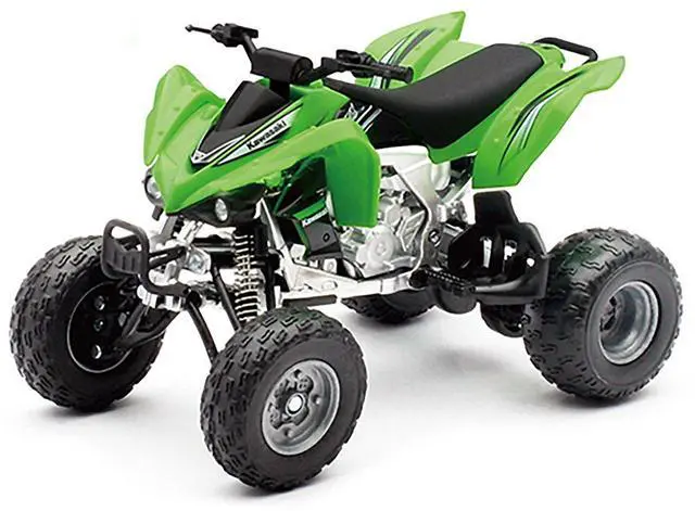 Alt view image 2 of 3 - Kawasaki KFX 450R ATV Green 1/12 Motorcycle Model by New Ray