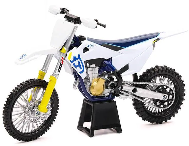Alt view image 2 of 3 - Husqvarna FC450 White and Blue 1/12 Diecast Motorcycle Model by New Ray