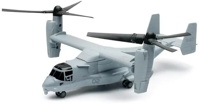Alt view image 2 of 3 - Bell Boeing V-22 Osprey Aircraft #02 Gray "US Air Force" "Military Mission" Series 1/72 Diecast Model by New Ray