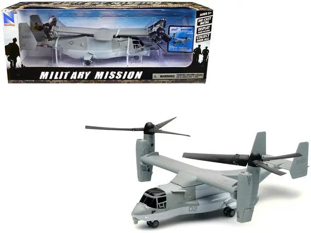 Main image of Bell Boeing V-22 Osprey Aircraft #02 Gray "US Air Force" "Military Mission" Series 1/72 Diecast Model by New Ray