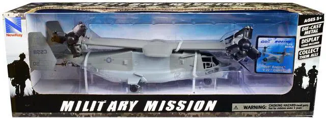 Alt view image 3 of 3 - Bell Boeing V-22 Osprey Aircraft #02 Gray "US Air Force" "Military Mission" Series 1/72 Diecast Model by New Ray