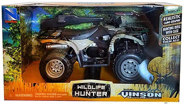 Alt view image 3 of 3 - Suzuki Vinson 4x4 500 Quad Runner ATV Green 1/12 Diecast Motorcycle Model by New Ray