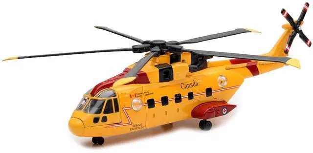 Alt view image 2 of 3 - AgustaWestland AW101 (EH101) Helicopter Yellow "Canada Forces Search & Rescue" "Sky Pilot" Series 1/55 Diecast Model by New Ray