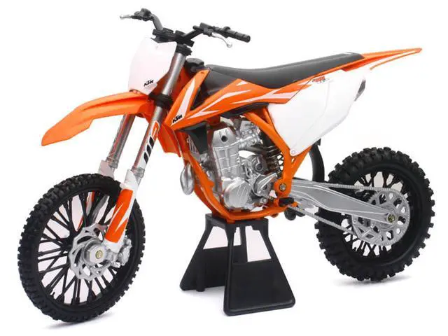 Alt view image 2 of 3 - 2018 KTM 450 SX-F Dirt Bike Motorcycle Orange and White 1/6 Diecast Model by New Ray