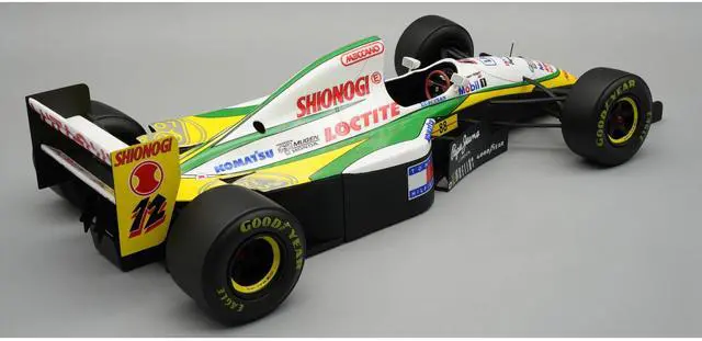 Alt view image 2 of 4 - Lotus 109 #12 Johnny Herbert Formula One F1 "Belgian GP" (1994) "Mythos Series" with Display Case 1/18 Model Car by Tecnomodel