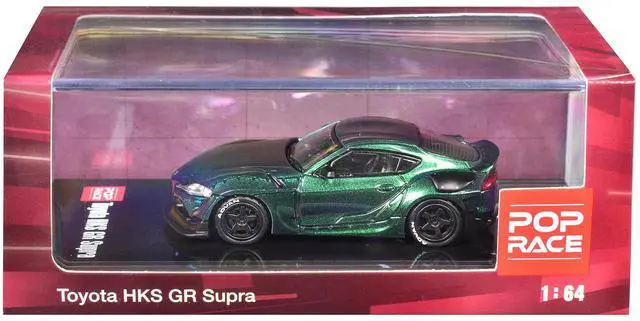 Alt view image 6 of 6 - Toyota HKS GR Supra RHD (Right Hand Drive) Magic Purple Metallic 1/64 Diecast Model Car by Pop Race