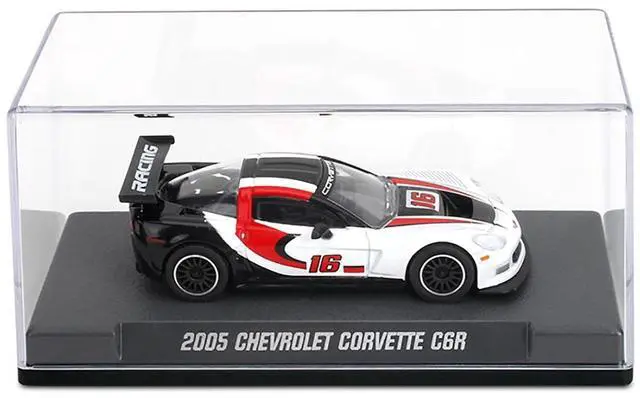 Alt view image 6 of 6 - 2005 Chevrolet Corvette C6R #16 White with Black and Red Graphics "Collection" Series 1/64 Diecast Model Car by Majorette