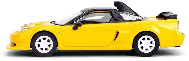 Alt view image 2 of 6 - 1995 Honda NSX-R GT RHD (Right Hand Drive) Yellow with Black Top "Collection" Series 1/64 Diecast Model Car by Majorette