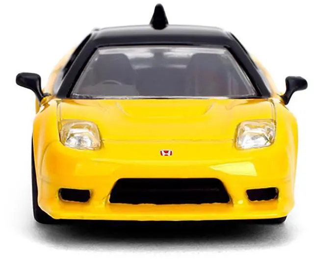 Alt view image 4 of 6 - 1995 Honda NSX-R GT RHD (Right Hand Drive) Yellow with Black Top "Collection" Series 1/64 Diecast Model Car by Majorette