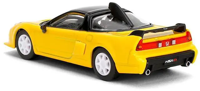 Alt view image 3 of 6 - 1995 Honda NSX-R GT RHD (Right Hand Drive) Yellow with Black Top "Collection" Series 1/64 Diecast Model Car by Majorette