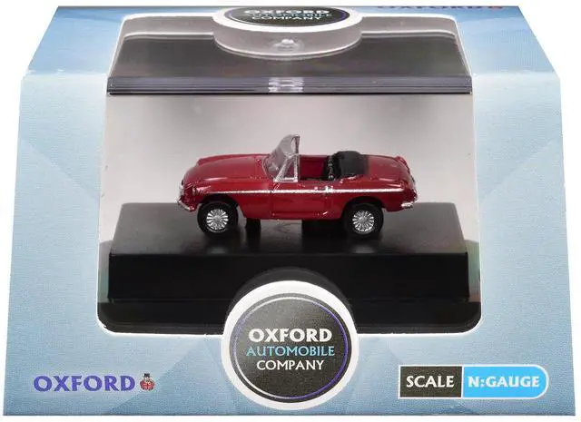 Alt view image 4 of 5 - MG MGB Roadster RHD (Right Hand Drive) Tartan Red 1/148 (N) Scale Diecast Model car by Oxford Diecast