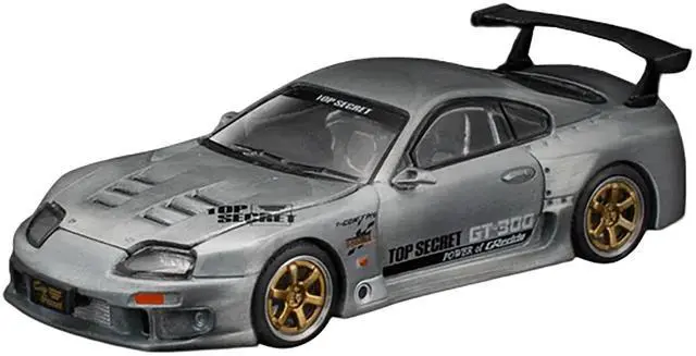 Alt view image 2 of 6 - Toyota Supra "Top Secret" GT300 RHD Raw Metal "Vintage Diecast Expo Hong Kong 2025" 1/64 Diecast Model Car by Pop Race