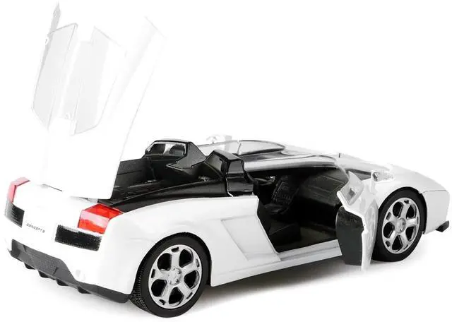 Alt view image 9 of 9 - Motormax 73365w Lamborghini Concept S White 1-24 Diecast Car Model
