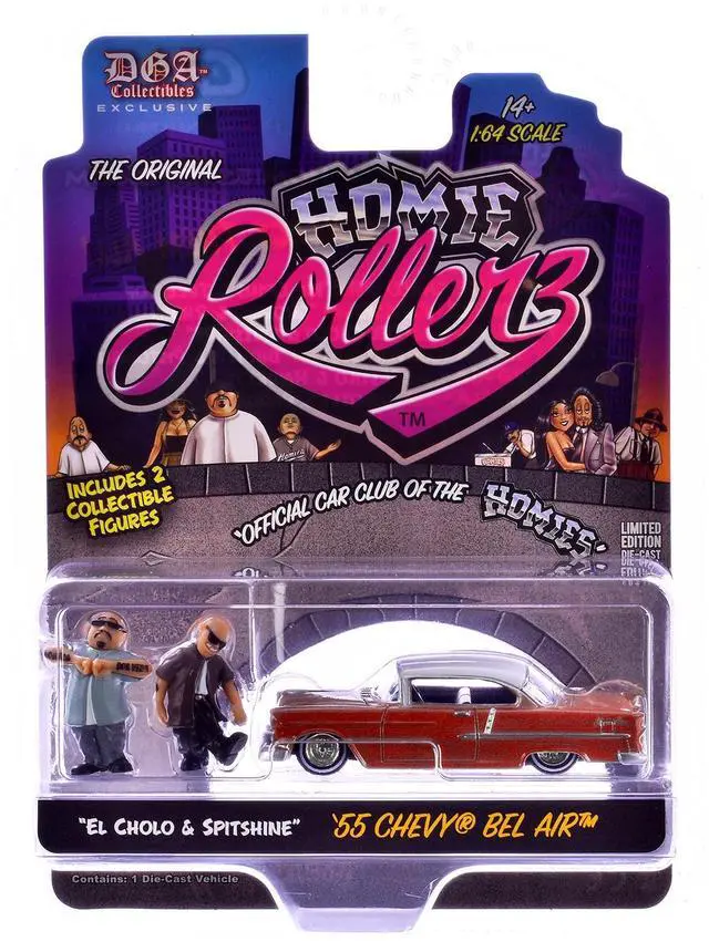 Alt view image 3 of 6 - "Homie Rollerz" 2025 Series 1 Set of 6 pieces 1/64 Diecast Model Cars by Greenlight and DGA