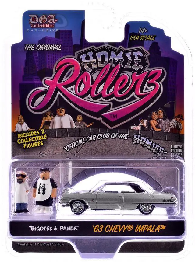 Alt view image 5 of 6 - "Homie Rollerz" 2025 Series 1 Set of 6 pieces 1/64 Diecast Model Cars by Greenlight and DGA