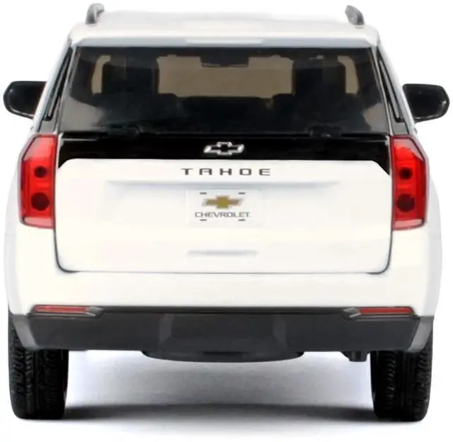 Alt view image 4 of 6 - 2025 Chevrolet Tahoe Z71 White "Timeless Legends" Series 1/24 Diecast Model Car by Motormax