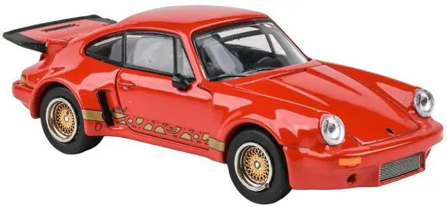 Alt view image 4 of 6 - Porsche 911 Carrera RSR 3.0 Guards Red with Gold Stripes and Wheels 1/64 Diecast Model Car by Paragon