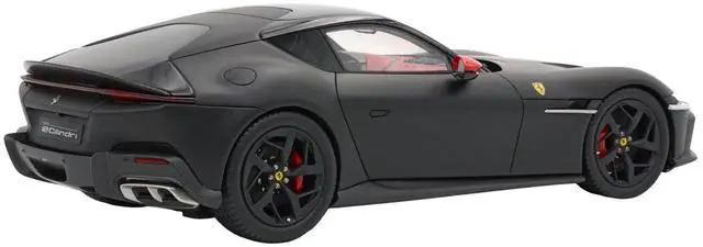 Alt view image 6 of 6 - Ferrari 12Cilindri with Panoramic Roof Matt Black with DISPLAY CASE Limited Edition to 48 pieces 1/18 Model Car by BBR Models