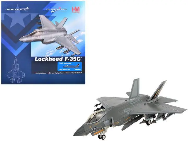 Main image of Lockheed F-35C Lightning II Aircraft "VMFA-251" (2024) United States Marine Corps 1/72 Diecast Model by Hobby Master