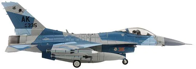 Alt view image 2 of 6 - Lockheed F-16C Fighting Falcon Fighter Aircraft "Blue Splinter, Eielson AFB" US Air Force 1/72 Diecast Model by Hobby Master