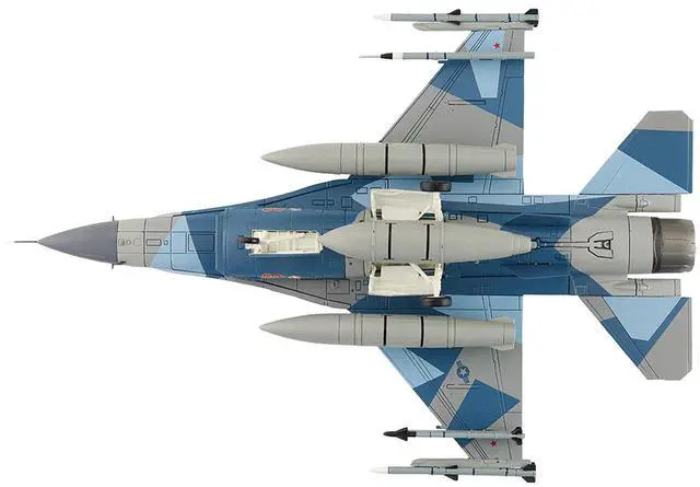 Alt view image 5 of 6 - Lockheed F-16C Fighting Falcon Fighter Aircraft "Blue Splinter, Eielson AFB" US Air Force 1/72 Diecast Model by Hobby Master