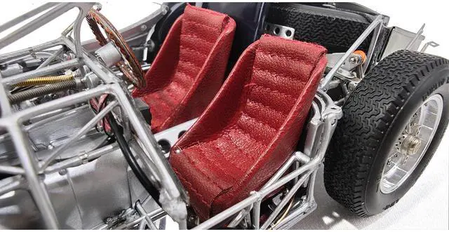 Alt view image 5 of 6 - Maserati Tipo 60/61 "Birdcage" Dark Blue "Cut-Off Model" Limited Ed with Showcase and Baseplate 1/18 Diecast Model Car by CMC