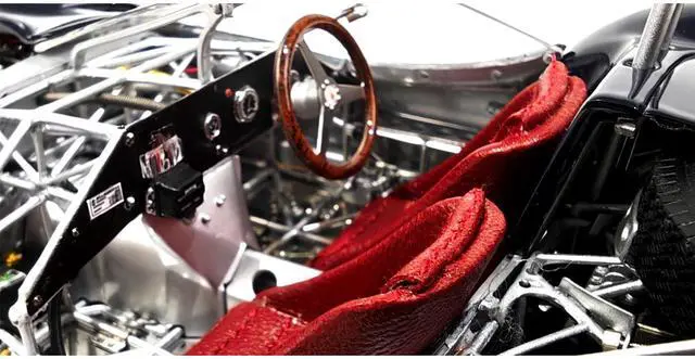 Alt view image 6 of 6 - Maserati Tipo 60/61 "Birdcage" Dark Blue "Cut-Off Model" Limited Ed with Showcase and Baseplate 1/18 Diecast Model Car by CMC