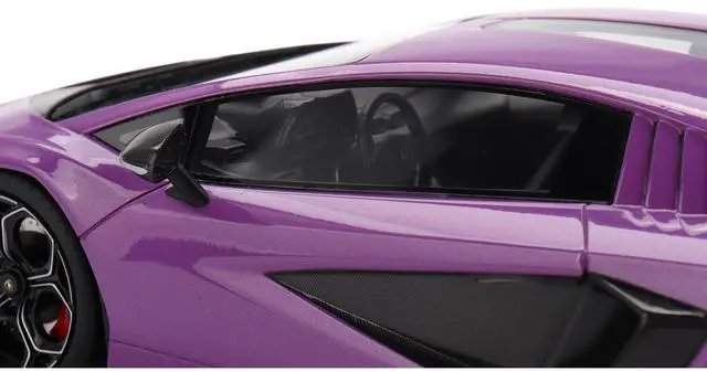 Alt view image 2 of 6 - Lamborghini Countach LPI 800-4 Viola 30th Purple Metallic 1/18 Model Car Top Speed