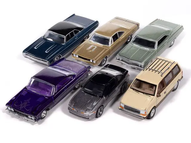 Alt view image 2 of 6 - Auto World Premium 2025 Release 2 Set B of 6 pieces 1/64 Diecast Model Cars by Auto World