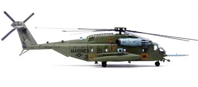 Alt view image 2 of 6 - Sikorsky CH-53E Super Stallion Helicopter #21 "163086 VMX-1, MCAS Yuma" (2021) US Marine Corps 1/72 Diecast Model by Panzerkampf