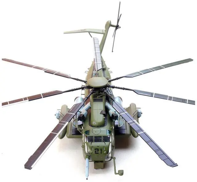 Alt view image 4 of 6 - Sikorsky CH-53E Super Stallion Helicopter #21 "163086 VMX-1, MCAS Yuma" (2021) US Marine Corps 1/72 Diecast Model by Panzerkampf