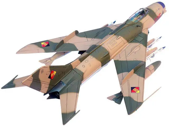 Alt view image 5 of 6 - Mikoyan-Gurevich MiG-19PM Farmer-E Fighter Aircraft "Red 335" East German Air Force 1/72 Diecast Model by Panzerkampf