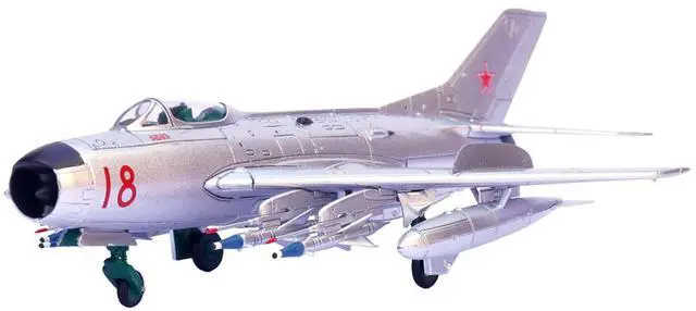 Alt view image 6 of 6 - Mikoyan-Gurevich MiG-19PM Farmer-E Fighter Aircraft "Red 18" Soviet Air Force 1/72 Diecast Model by Panzerkampf