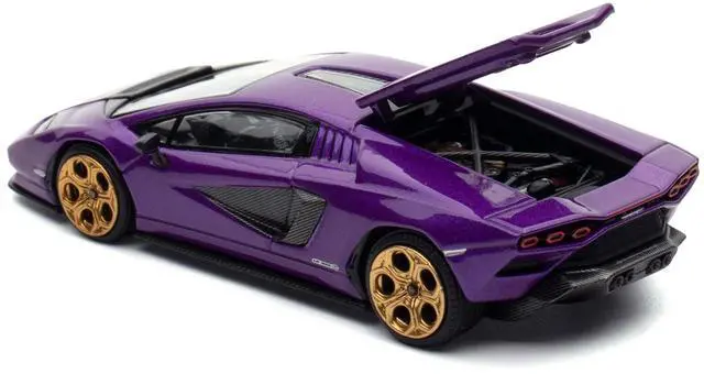 Alt view image 4 of 6 - Lamborghini Countach LPI 800-4 Viola Pasifae Purple Metallic "Hong Kong Toycar Salon 2025" 1/64 Diecast Model Car by Pop Race