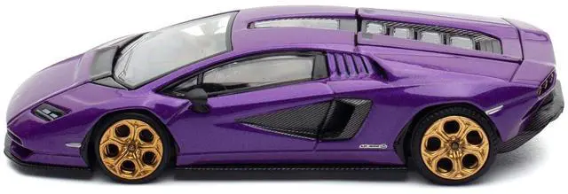 Alt view image 3 of 6 - Lamborghini Countach LPI 800-4 Viola Pasifae Purple Metallic "Hong Kong Toycar Salon 2025" 1/64 Diecast Model Car by Pop Race