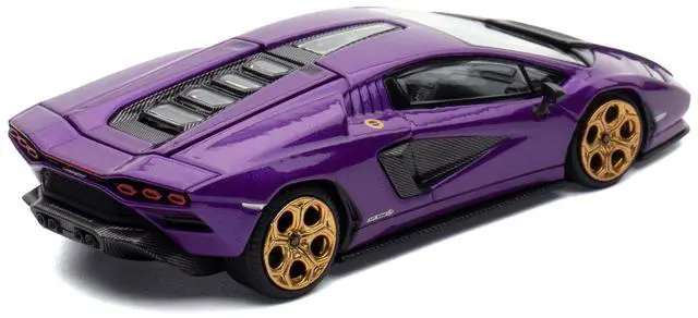 Alt view image 5 of 6 - Lamborghini Countach LPI 800-4 Viola Pasifae Purple Metallic "Hong Kong Toycar Salon 2025" 1/64 Diecast Model Car by Pop Race