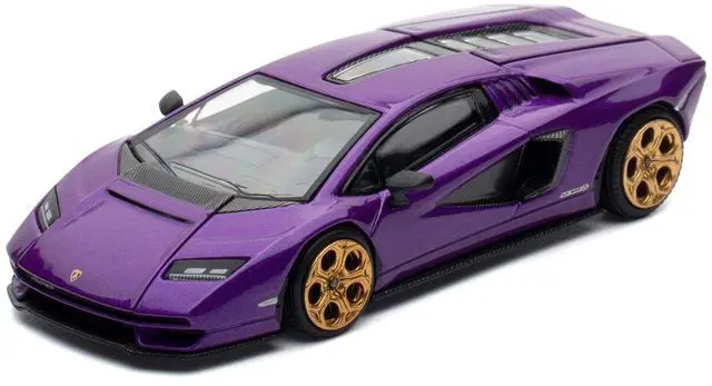 Alt view image 6 of 6 - Lamborghini Countach LPI 800-4 Viola Pasifae Purple Metallic "Hong Kong Toycar Salon 2025" 1/64 Diecast Model Car by Pop Race