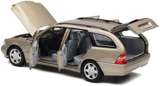 Alt view image 4 of 5 - 1997 Mercedes-Benz C-Class T-Model Smoke Silver Metallic 1/18 Diecast Model Car by Norev