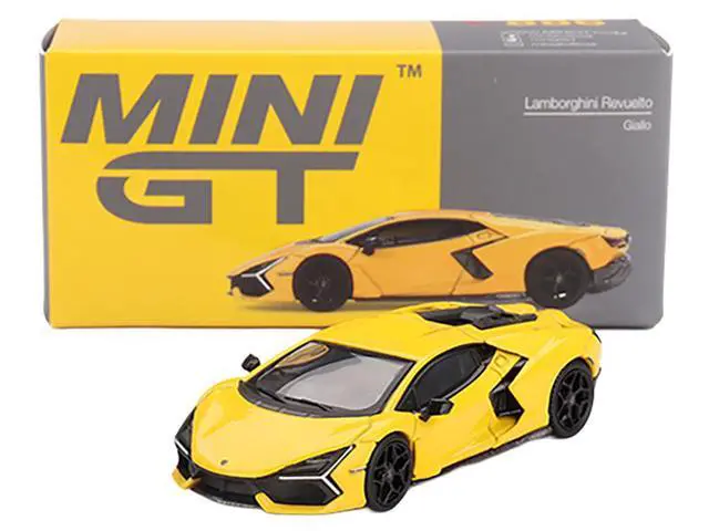 Alt view image 5 of 6 - Lamborghini Revuelto Giallo (Yellow) Limited Edition 1/64 Diecast Model Car by Mini GT