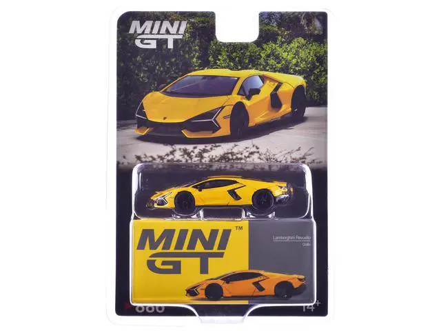 Alt view image 6 of 6 - Lamborghini Revuelto Giallo (Yellow) Limited Edition 1/64 Diecast Model Car by Mini GT